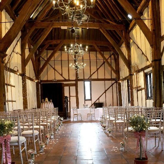 Image of the interior of the Tithe Barn